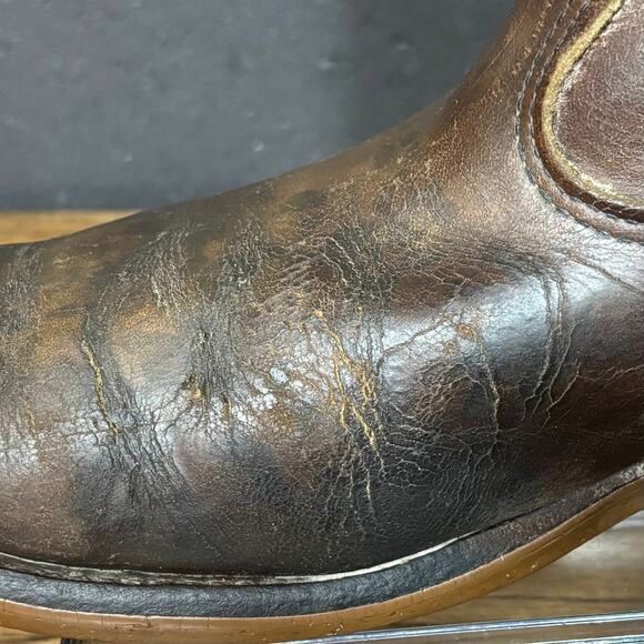 Red Wing Pecos 1155 Brown Leather Pull-On Work Boots Men’s 10.5 E USA Made - Picture 5 of 8